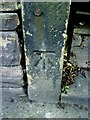 Benchmark on Keighley Road gatepost