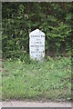 Detail of milestone at Penhalurick