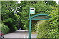 Tiverton : Bus Stop on Seven Crosses Road