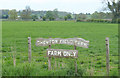 2010 : Sign at the entrance to Chewton Field Farm