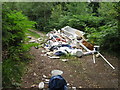 Fly tipping, The Orchard, Chilworth