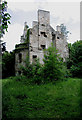 The ruined remains of Cavers House