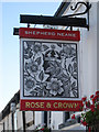 TR1743 : Rose and Crown sign by Oast House Archive