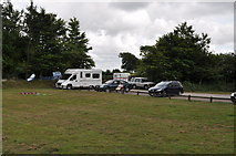 SS9628 : Exmoor : Haddon Hill Car Park by Lewis Clarke