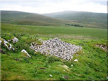 SD8492 : Pile of stones on Little Fell by Philip Barker