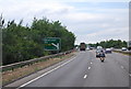 TL6466 : A14 Newmarket bypass approaching junction 37 by N Chadwick