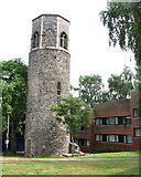 TG2208 : The tower of St Benedict's church, Norwich by Evelyn Simak