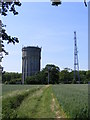 TM3671 : Sibton Water Tower & Telecommunications Mast by Geographer