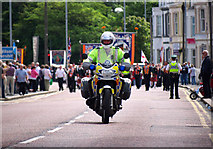 J5081 : Police motorcycle, Bangor by Rossographer
