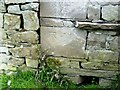 Benchmark on barn off High Lane