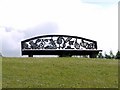 Cut steel bench, Riverside Park, Hebburn