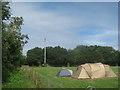 Mobile Phone Mast and tent