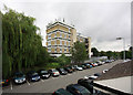 Abbey Wood Telephone Exchange seen from railway station