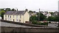 Houses in Mountain Road and Church Meadow from the Christ Church car-park