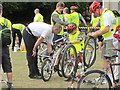 Police advise on bike maintenance, Ealing Skyride