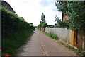 Footpath through a new housing estate, Bowthorpe