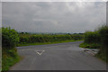 Road junction near Pen-rhiw