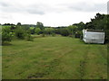 Caravan beside footpath to Beechy Lane