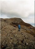 NM4584 : Grit Stone Pavement, An Sgurr by Iain Lees