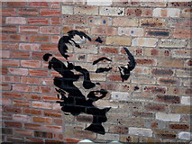 NT4936 : Marilyn Monroe graffiti, High Street, Galashiels by Iain Lees