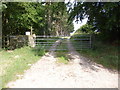 Farm track (Wolds Way footpath heading east)