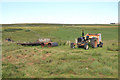 Old tractor at a croft at Roster