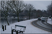 NT7233 : Rennie Bridge Kelso on a winters day. by Eddie Robertson