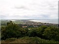 Newcastle and Dundrum Bay from the view point at Curraghard