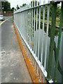 New fencing beside the New River in London Road