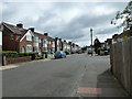 Approaching the junction of Brook Close and Mansfield Road