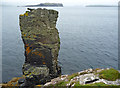 NG2840 : Sea stack by Harlosh Point by John Allan