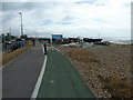 Cycle path alongside the A 259 at East Worthing