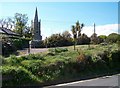 The spire of the Church of Ireland viewed across Black Rock