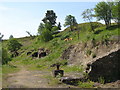 Remains of mine buildings near the Rookhope Burn