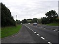 Looking south on the A1 at Renton Bush bus stop near Atton Cottage