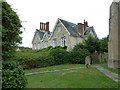 Selborne looking from the churchyard towards the vicarage