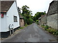 Looking from Selborne High Street into Huckers Lane