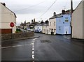 The junction of Lon Pedrog and Lon Pin, Llanbedrog