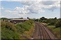 Railway looking south from Weston Lane bridge