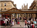 Bath: approaching the abbey from Still Street