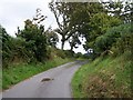 Bends in the road near Bryniau