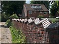 Skilful brick walling on Carfield Lane