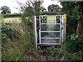 Footpath gates and bridge near Redfern Manor