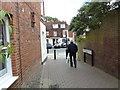 Emerging from Long Garden Walk into Castle Street