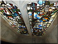 St.Mary-at-Lambeth- stained glass window with a gardening theme