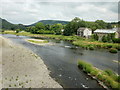 The view east from Wye Bridge, Builth Wells