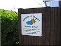 Sunshine and Showers Nursery School (sign), 16 Jefferstone Lane