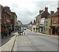 High Street Glastonbury viewed from its eastern end