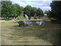 Standing stones on the roundabout