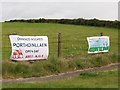 Roadside Adverts at Bryncynan Roundabout